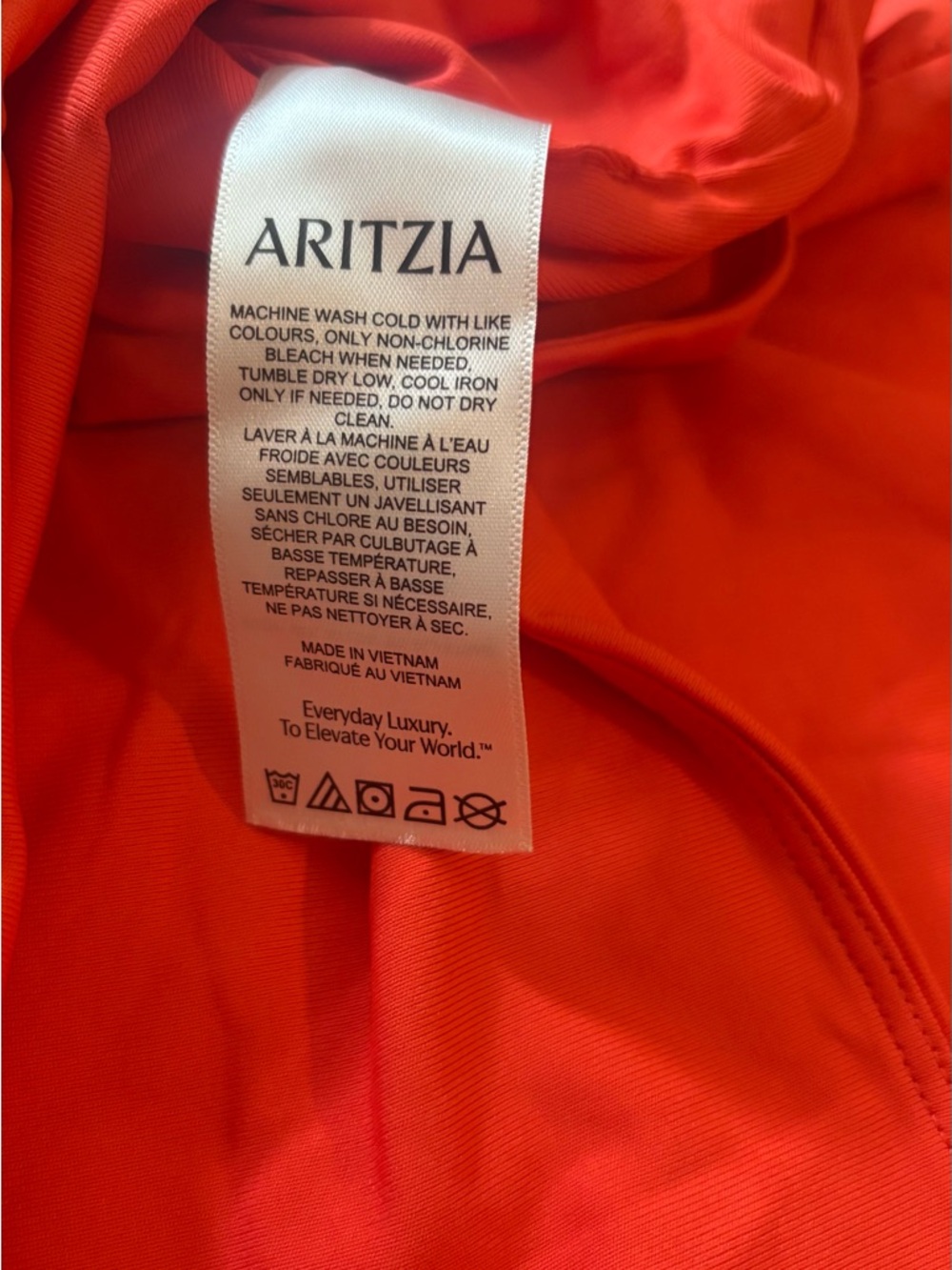 NWT Aritzia Coral /Red Sleeveless Crewneck Tank Top - Picture 6 of 6